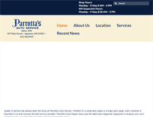 Tablet Screenshot of parrottasauto.com